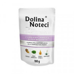 DOLINA NOTECI Premium Małe Rasy - Królik z fasolką i ryżem brązowym (saszetka)