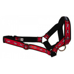 AMIPLAY Halter Joy S (N2) Foxterrier 13-26 [a] x 25-41 [b] x 1,5 cm - Kości bordowe