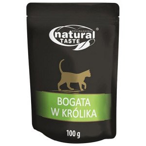 NATURAL TASTE Cat Bogata w królika 100g (saszetka)