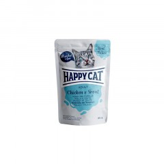 HAPPY CAT Adult Kurczak i pstrąg w sosie - saszetka 85g