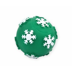 AQUA NOVA Piłka z płatkami śniegu 7,5cm - zielona