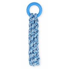 PET NOVA Gruby węzeł z ringo 30cm - niebieskie