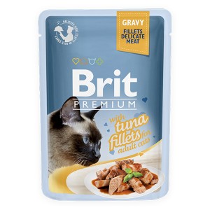 BRIT Premium Tuna Fillets Adult - Filety z tuńczyka w sosie dla kota 85g