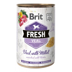 BRIT FRESH Veal & Millet - Cielęcina i proso 400g