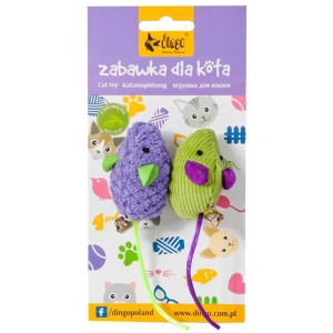 DINGO Kolorowe myszki do zabawy 2szt