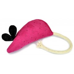 LAUREN DESIGN Myszka 15cm - różowa (pikowana)