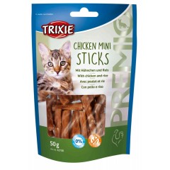 TRIXIE Premio Mini Sticks Kurczak / Ryż - przysmaki dla kota 50g