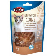 TRIXIE Premio Lamb and Fish Coins (jagnięcina i dorsz) - przysmaki dla kota 20g