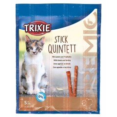TRIXIE Premio Stick Quintett - Snacki Paluszki - Jagnięcina i indyk 4x 5g