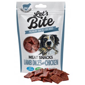 LET'S BITE MEAT SNACKS Lamb Dices & Chicken 80g