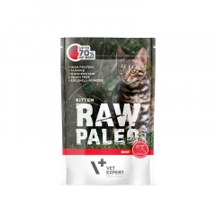 RAW PALEO Kitten Beef 100g (saszetka) wołowina dla kociąt