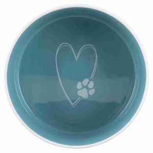 TRIXIE Miska ceramiczna Pet's Home - kremowa/jasnoniebieska