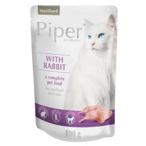 PIPER Animals Sterilised - dla kota z królikiem (saszetka)
