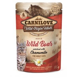 CARNILOVE CAT Pouch Wild Boar and Chamomile 85g