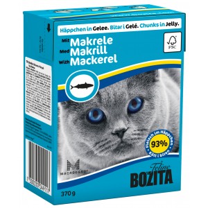 BOZITA Makrela - kawałeczki mięsa dla kotów 370g (galaretka)
