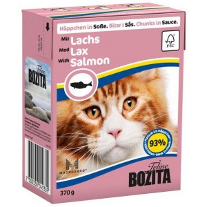 BOZITA Łosoś - kawałeczki mięsa dla kotów 370g (sos)