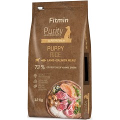 FITMIN Purity Rice Puppy Lamb & Salmon