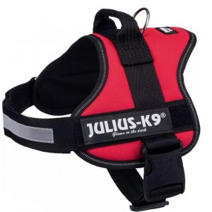 JULIUS-K9 Szelki dla psa - Czerwone 2/L - XL: 71 - 96 cm