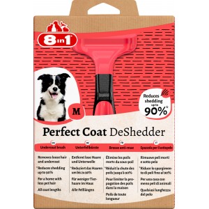 8in1 Perfect Coat DeShedder Dog M - narzędzie do wyczesywania podszerstka dla psa M