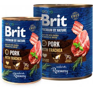 BRIT Premium By Nature Pork&Trachea (puszka)