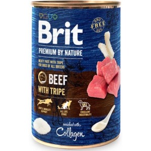 BRIT Premium By Nature Beef&Tripes (puszka)