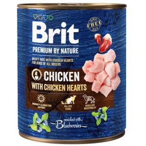 BRIT Premium By Nature Chicken&Hearts (puszka)