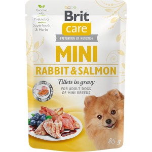 BRIT CARE Mini Rabbit and Salmon 85g (saszetka)