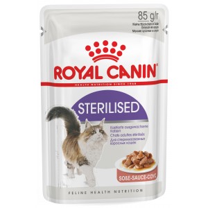 ROYAL CANIN Sterilised Gravy karma mokra w sosie dla kotów dorosłych, sterylizowanych