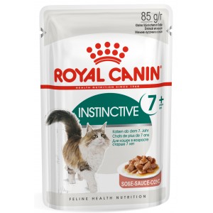ROYAL CANIN Instinctive +7 w sosie karma mokra w sosie dla kotów starszych, wybrednych