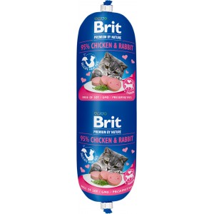 BRIT Premium CAT Sausage Chicken and Rabbit 180g (baton)