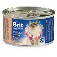 BRIT Premium by Nature CAT Chicken and Rice 200g (puszka)