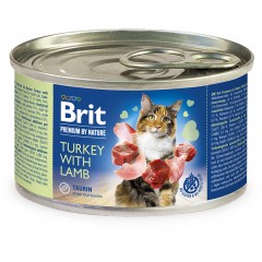 BRIT Premium by Nature CAT Turkey and Lamb 200g (puszka)