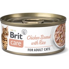 BRIT CARE CAT Chicken Breast With Rice 70g (puszka)