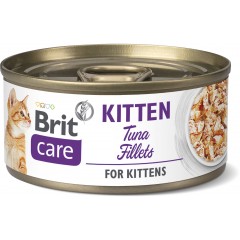 BRIT CARE CAT Kitten Tuna fillets 70g (puszka)