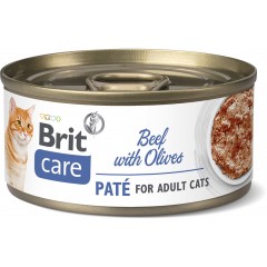 BRIT CARE CAT Beef Pate and Olives 70g (puszka)