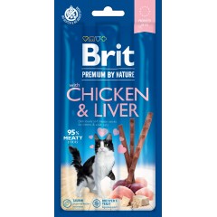 BRIT Premium by Nature CAT Przysmak Sticks Chicken and Liver 15g