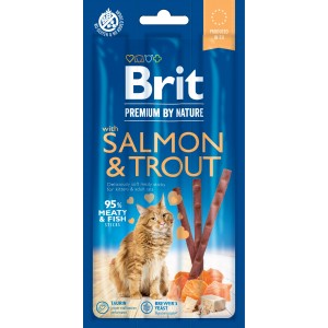 BRIT Premium by Nature CAT Przysmak Sticks Salmon and Trout 15g