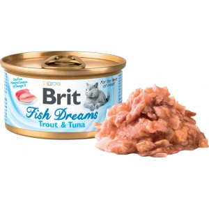 BRIT CAT Fish Dreams Trout and Tuna 80g (puszka)