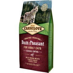 CARNILOVE CAT Grain-Free Duck and Pheasant Hairball Control - Kaczka i bażant