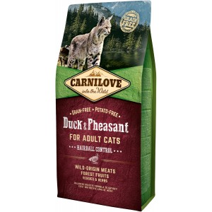 CARNILOVE CAT Grain-Free Duck and Pheasant Hairball Control - Kaczka i bażant