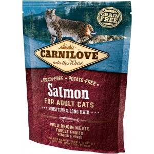 CARNILOVE CAT Grain-Free Salmon Sensitive & Long Hair - Łosoś 