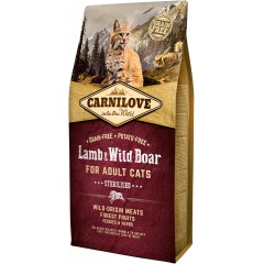 CARNILOVE CAT Grain-Free Lamb and Wild Boar Sterilised - Jagnięcina i dzik 