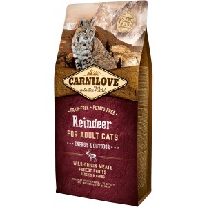CARNILOVE CAT Grain-Free Reindeer Energy and Outdoor - Renifer
