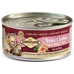 CARNILOVE Cat Kittens Turkey and Salmon - puszka