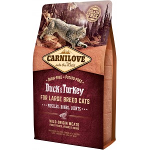 CARNILOVE CAT Grain-Free Duck and Turkey For Large Breed - Kaczka i indyk