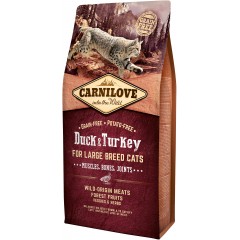 CARNILOVE CAT Grain-Free Duck and Turkey For Large Breed - Kaczka i indyk