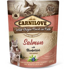 CARNILOVE DOG Pouch Salmon and Blueberries Puppie 300g