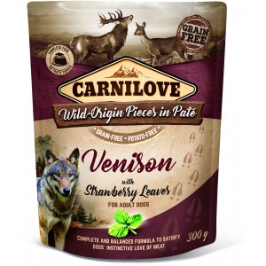 CARNILOVE DOG Pouch Venison and Strawberry 300g