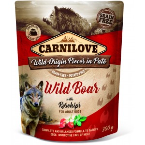 CARNILOVE DOG Pouch Wild Boar and Rosehips 300g