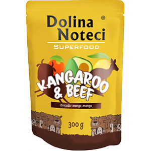 DOLINA NOTECI Superfood dla Psa Kangur i Wołowina 300g (saszetka)